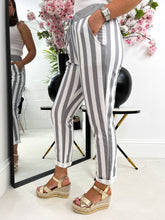 The Catherine- Grey Striped Jogger